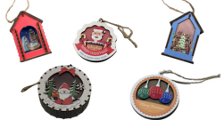 Новогодние игрушки с подсветкой